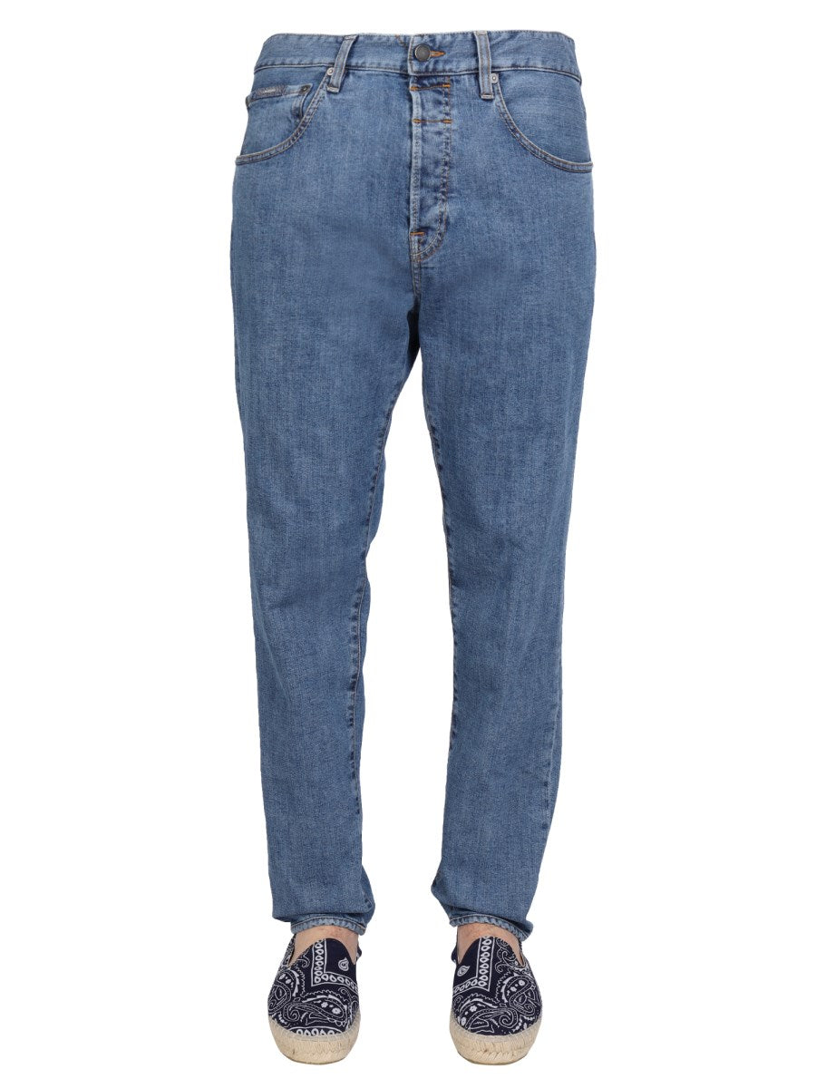 Tapered Five Pocket Jeans