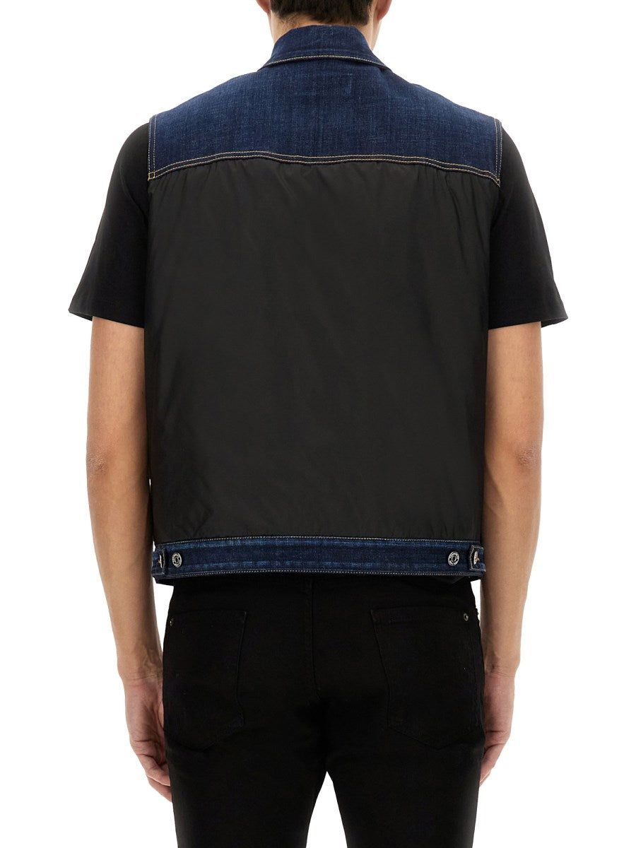 Denim Puffer Vest