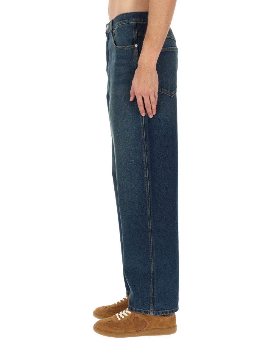 Jorje Wide Jeans in Dark Blue