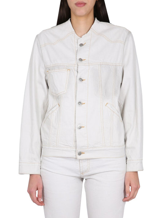 Denim Jacket in White