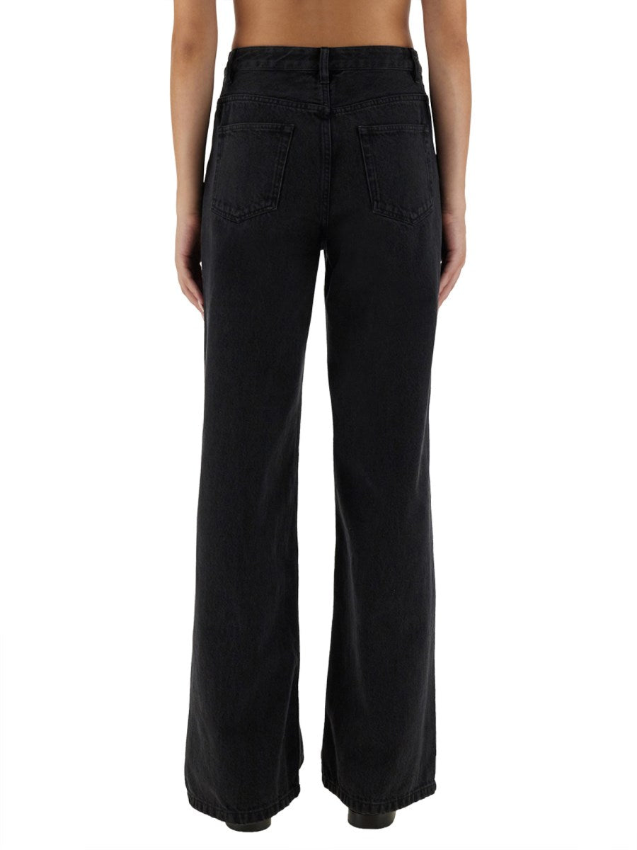 Wide-Leg Jeans in Black