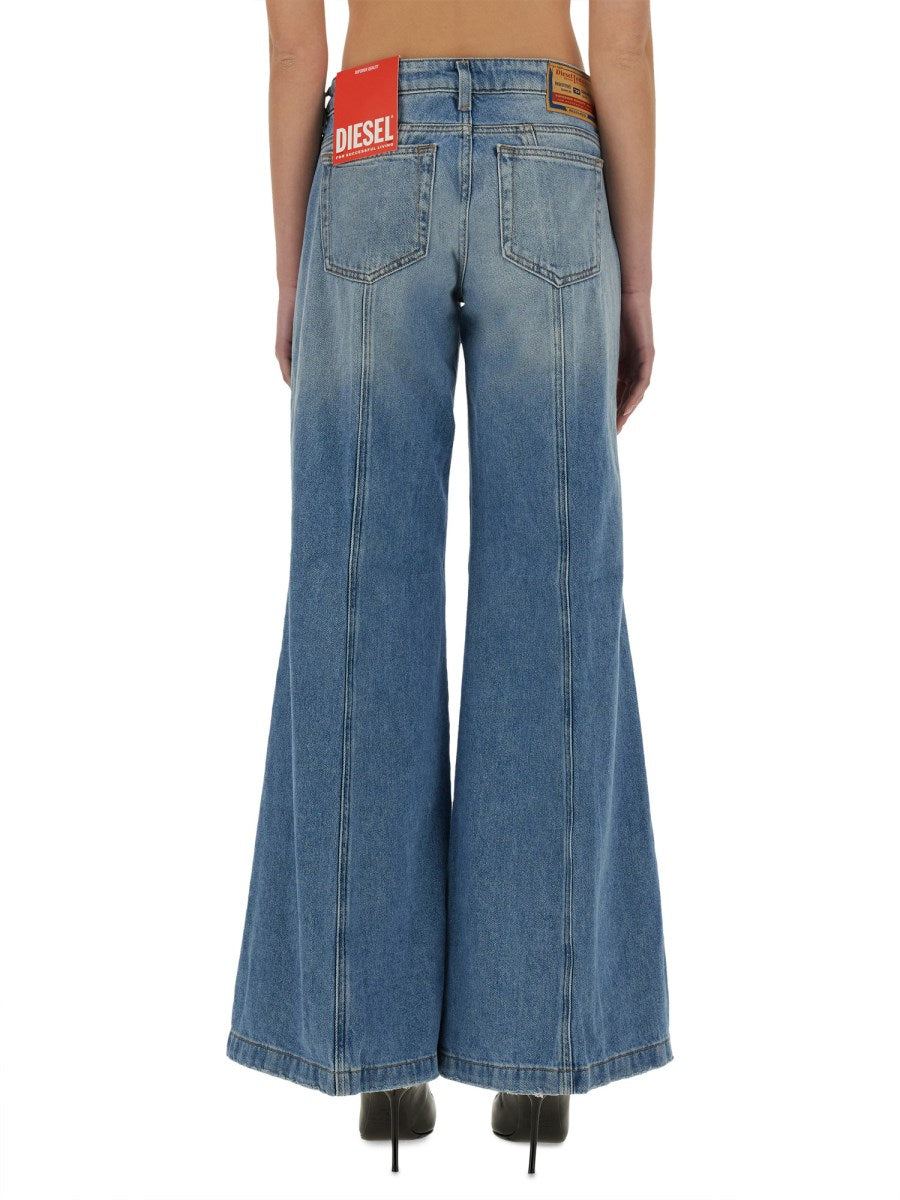 Diesel Flare Fit Denim Jeans, view 2