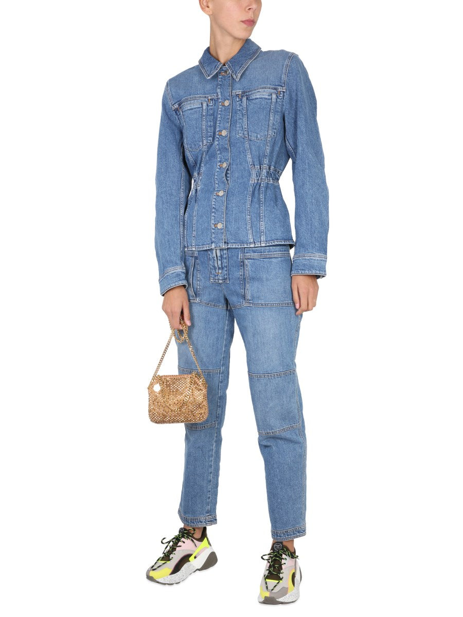 Seamed Straight Jeans
