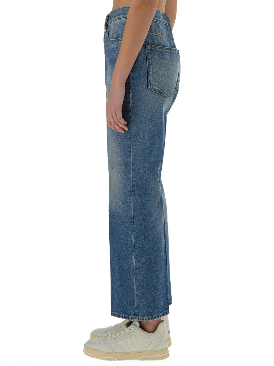 Straight Jeans in Vintage Blue