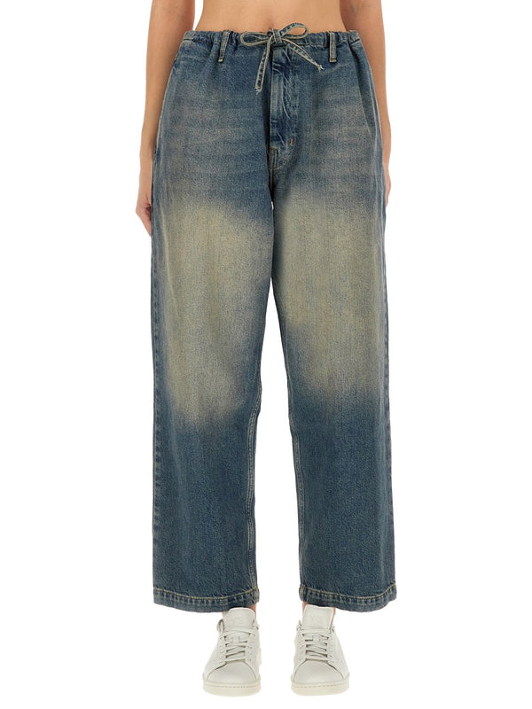 Cotton Denim Pants