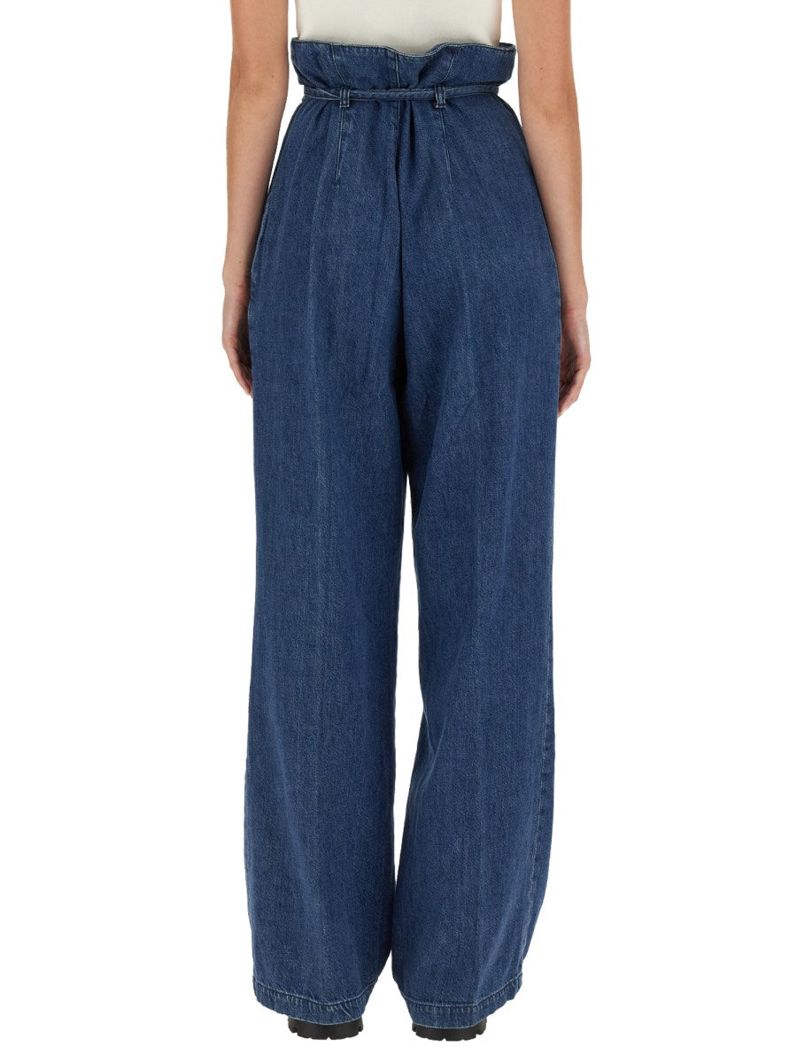 Palazzo Pants in Denim