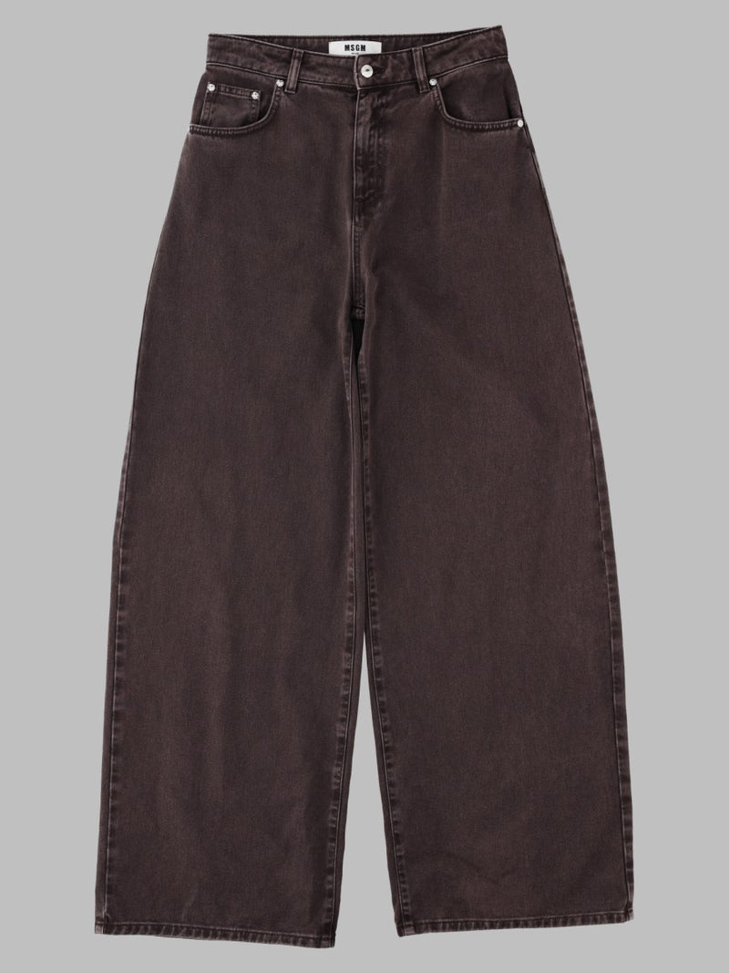 Wide-Leg Cotton Jeans