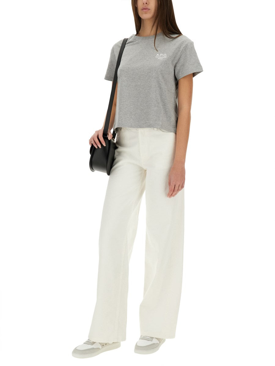 Wide-Leg Jeans in White