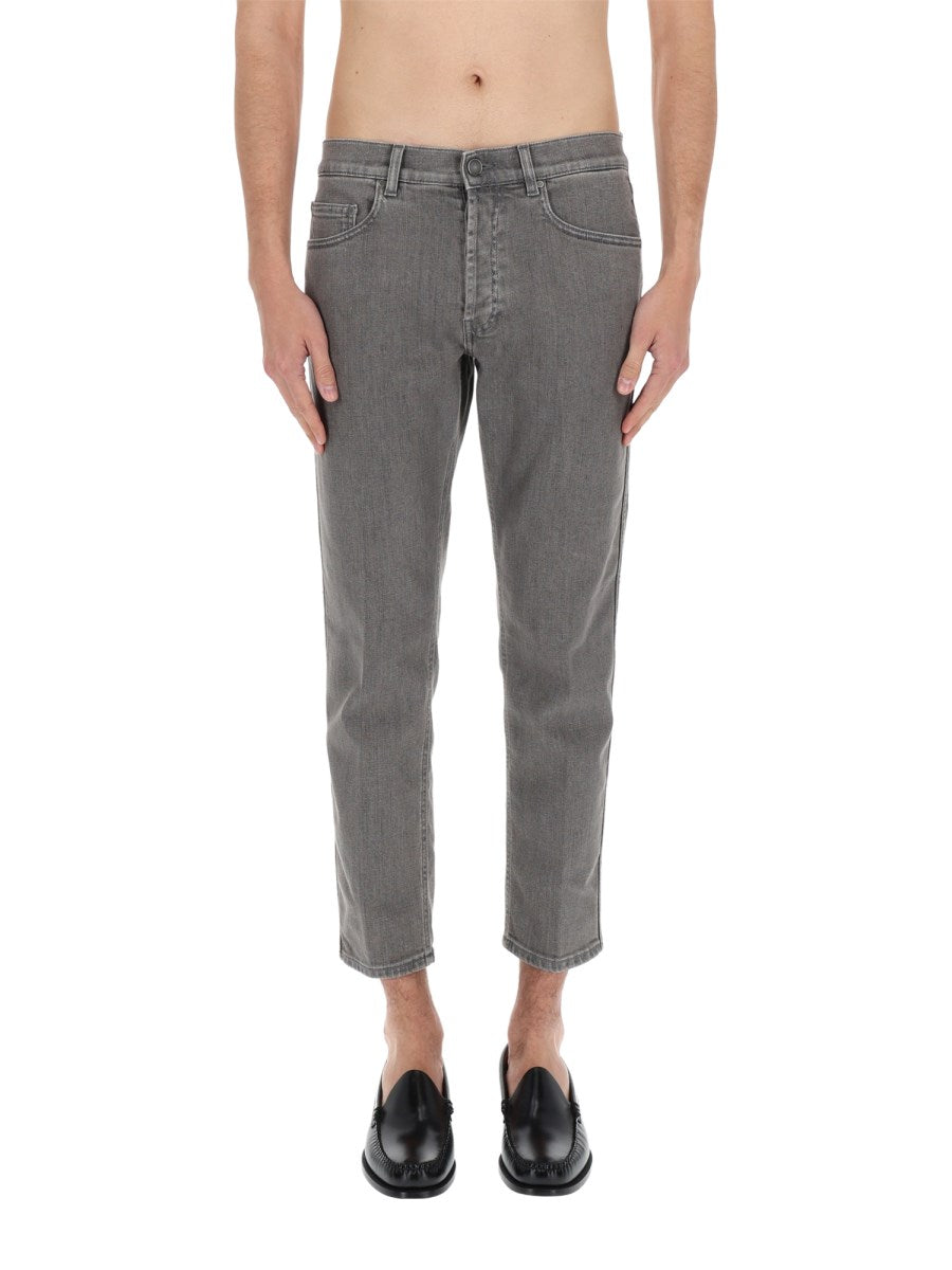 Lardini Jeans Cotton Denim Grey, view 3
