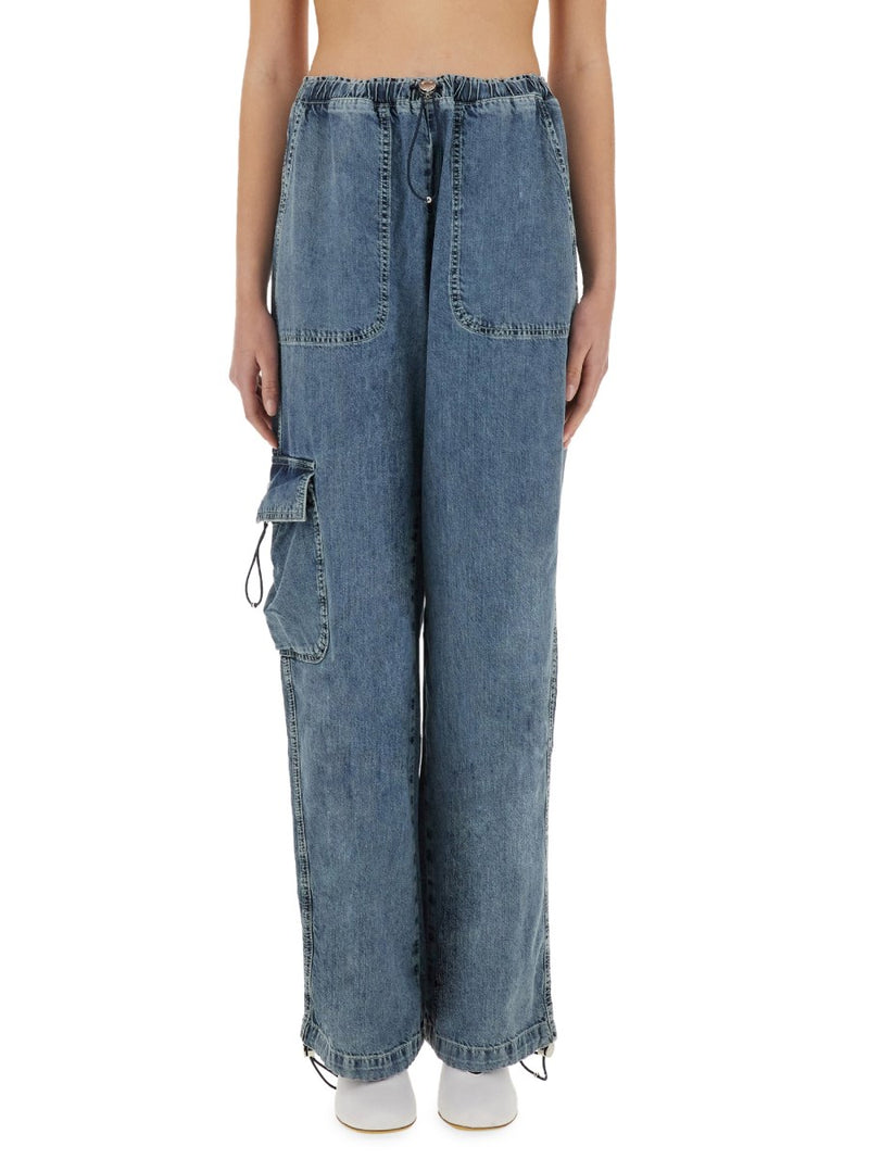 Wide Fit Cargo Jeans