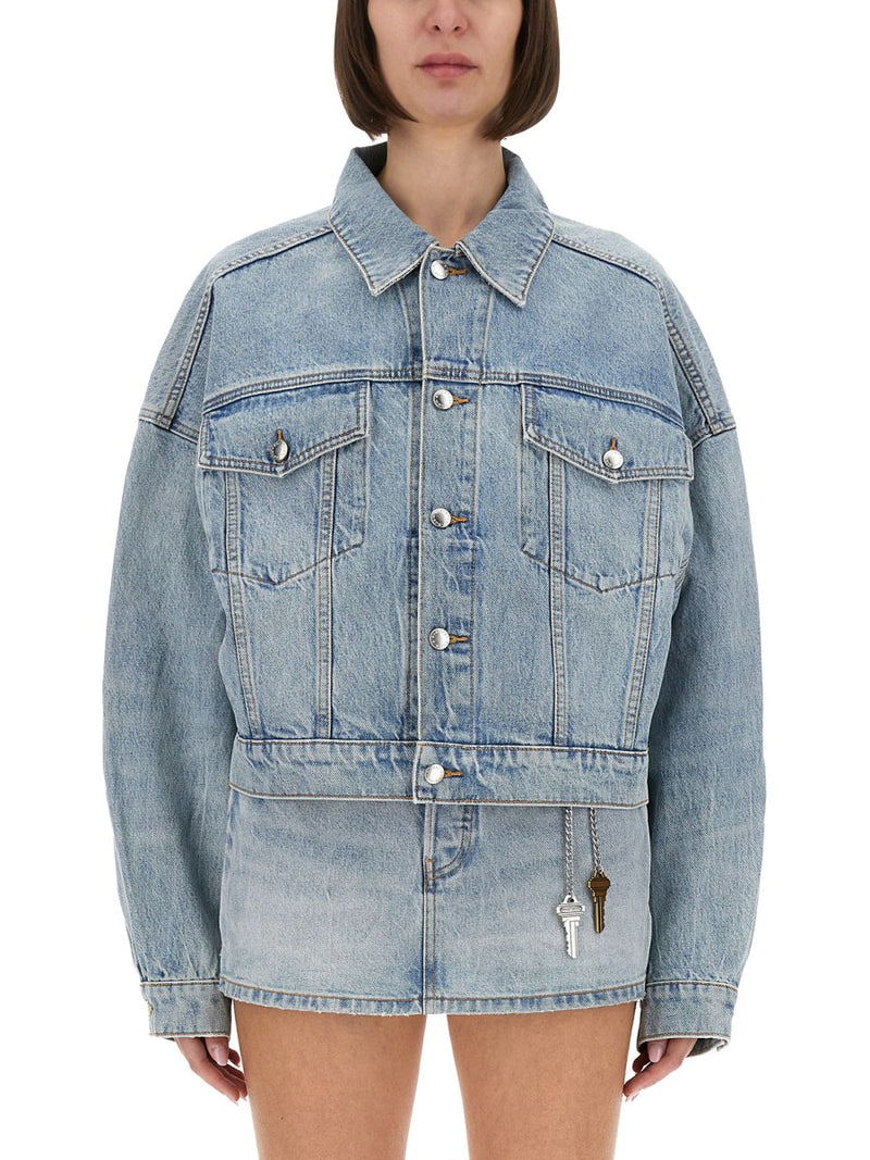 Denim Clip-on Trucker Jacket