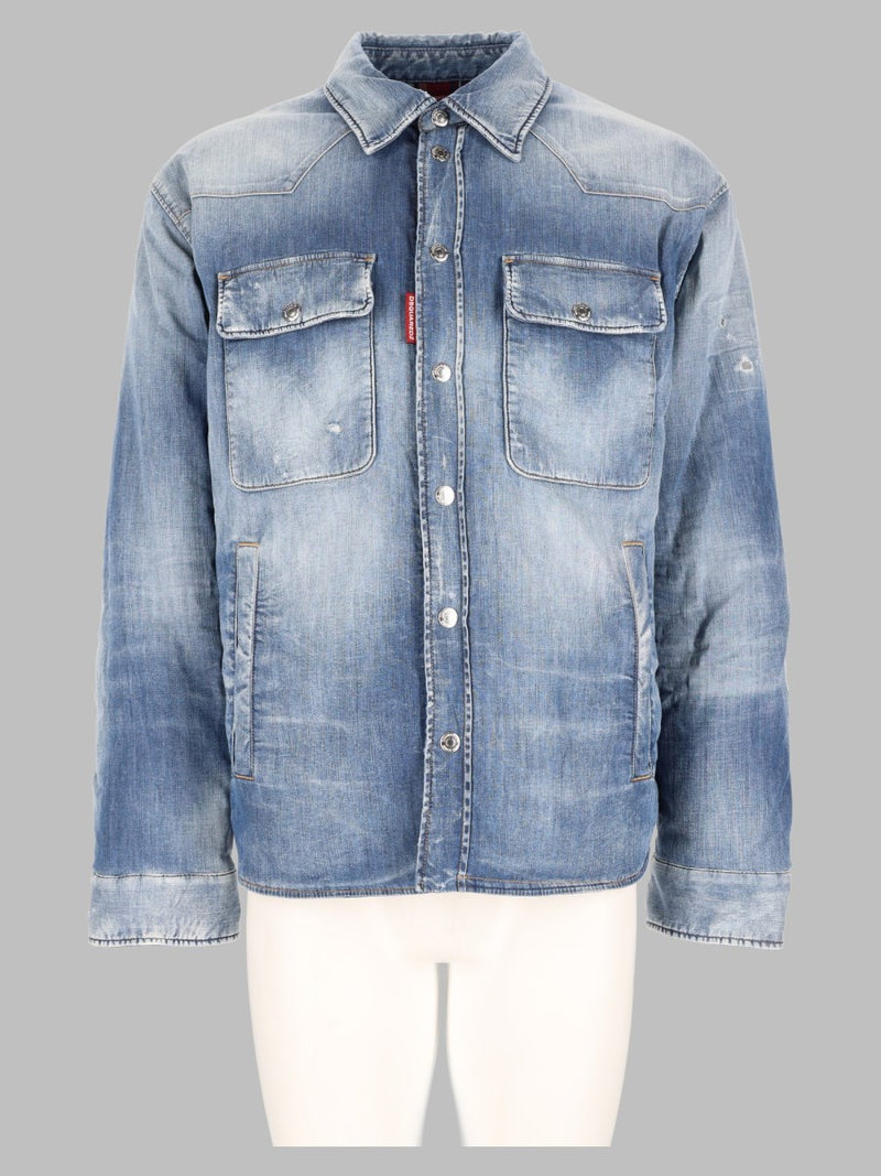 Denim Shirt Medium Perfecto Puffy