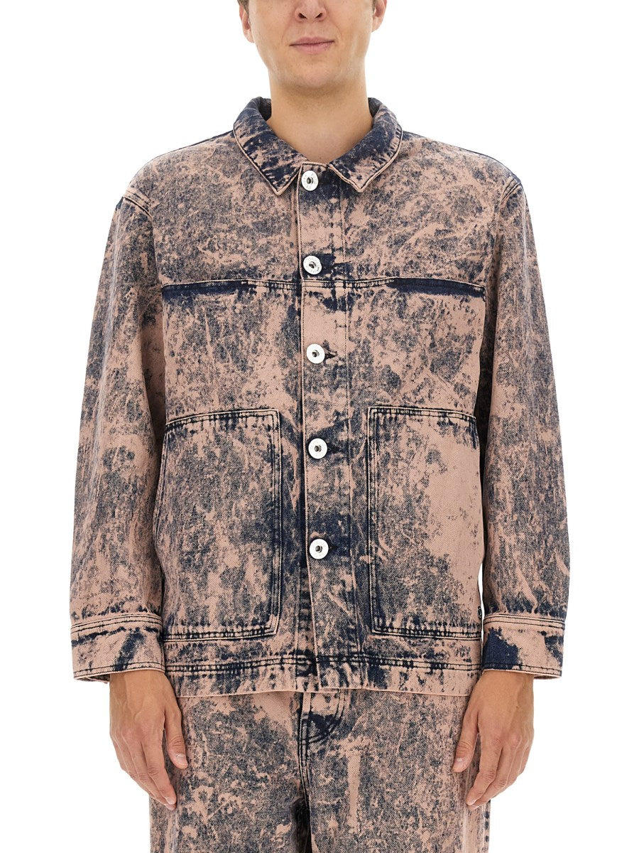 Études Studio Denim Jacket in Pink