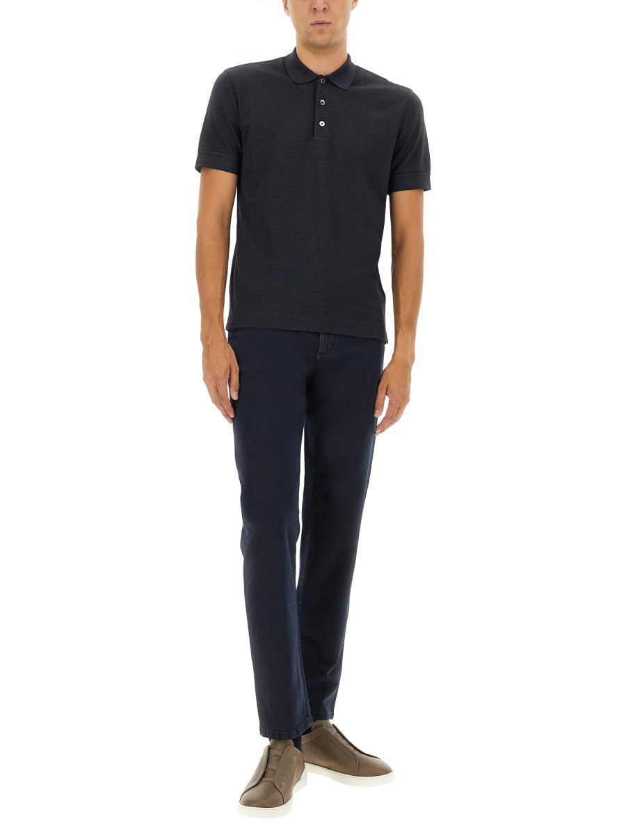 Zegna Black Denim Pants, view 4