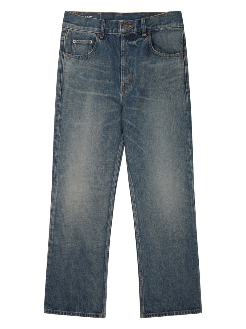 Jeans Stone-Washed Denim