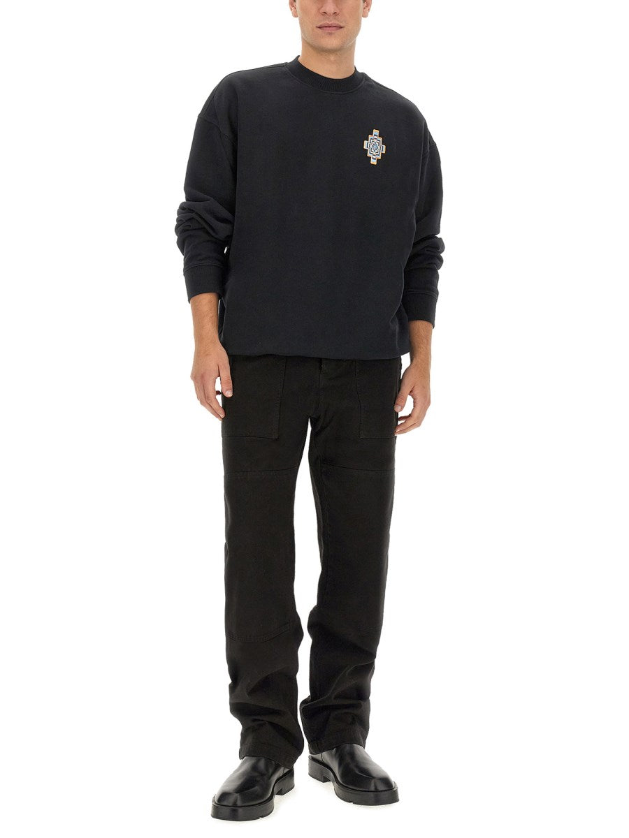 Black Denim Utility Pants