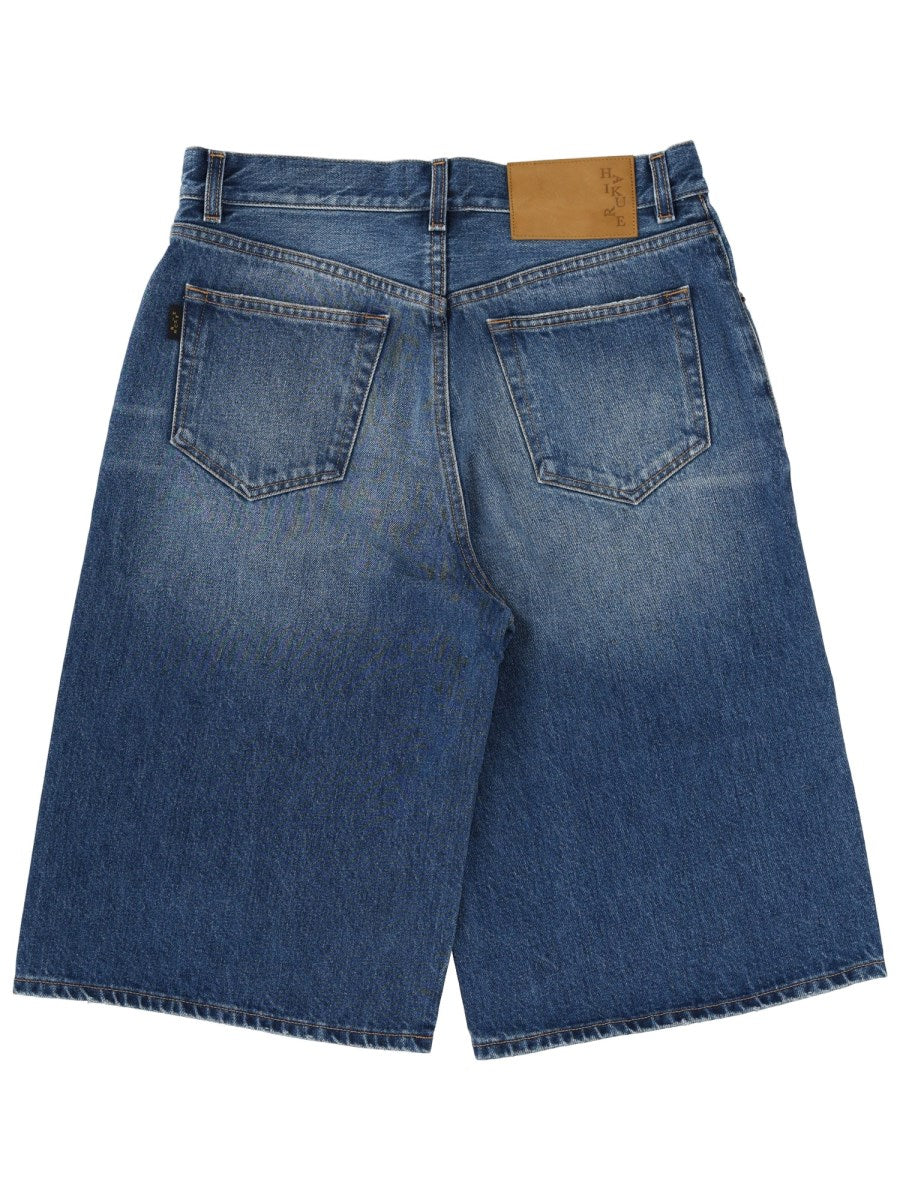 Long Denim Shorts