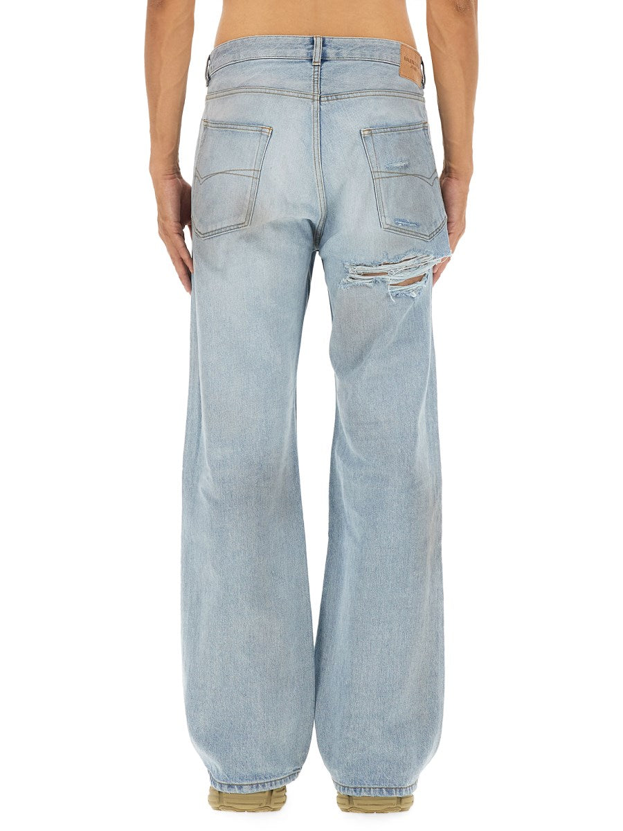 Deconstructed Baggy Jeans