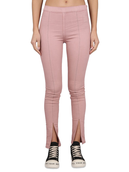 Denim Leggings in Pink