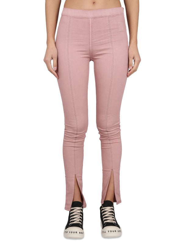 Denim Leggings in Pink