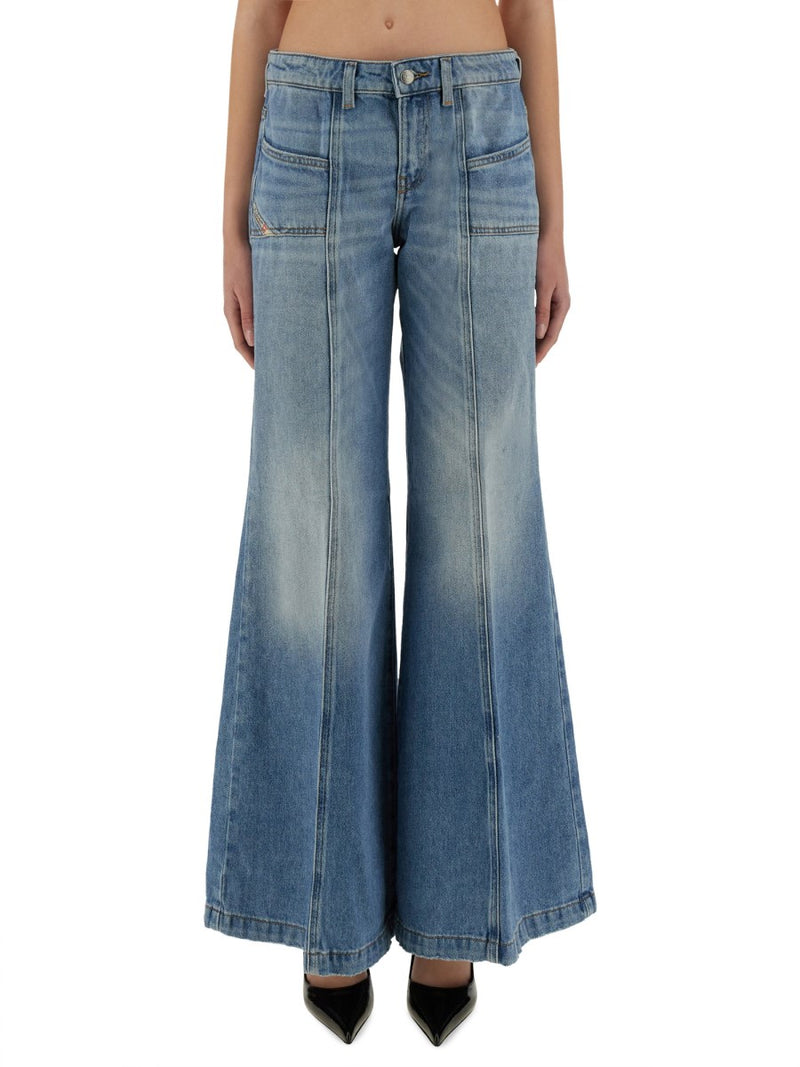 Diesel Flare Fit Denim Jeans