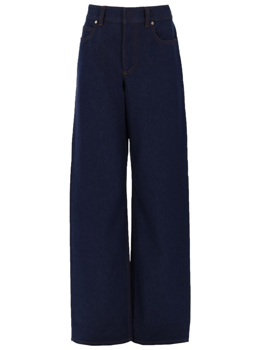 Fendi Wide-Leg Denim Jeans