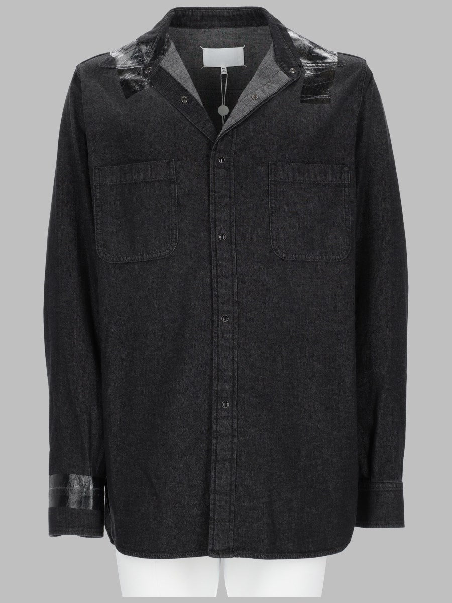 Shirt in Taped Denim Black