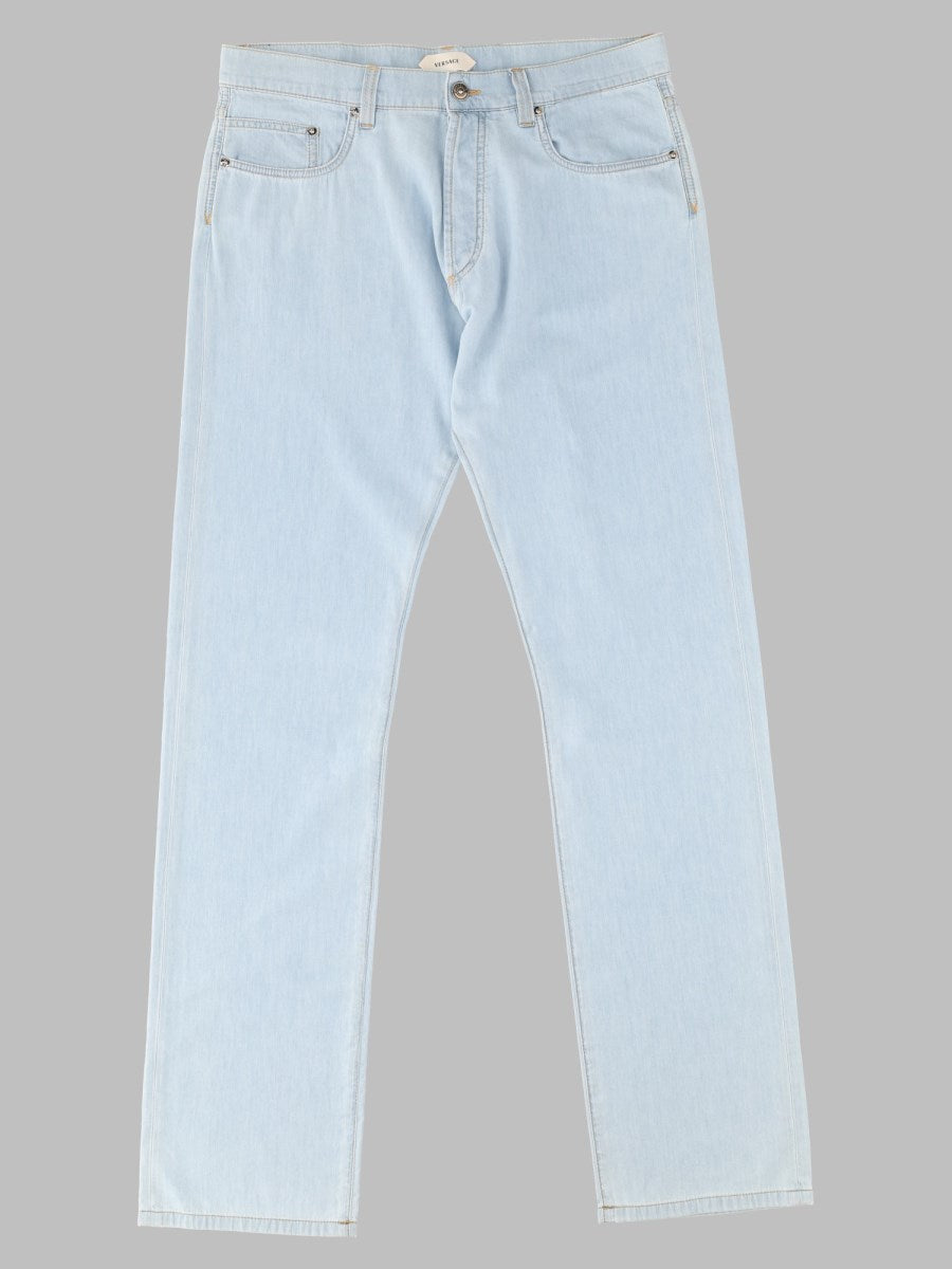 Straight Jeans in Pale Azure
