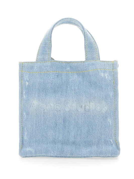 Denim Shopper Bag in Azure