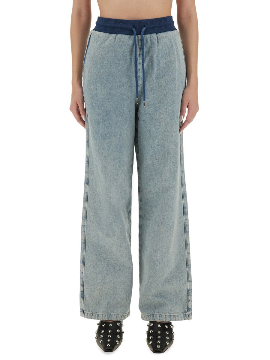 Wide Leg Denim Jeans