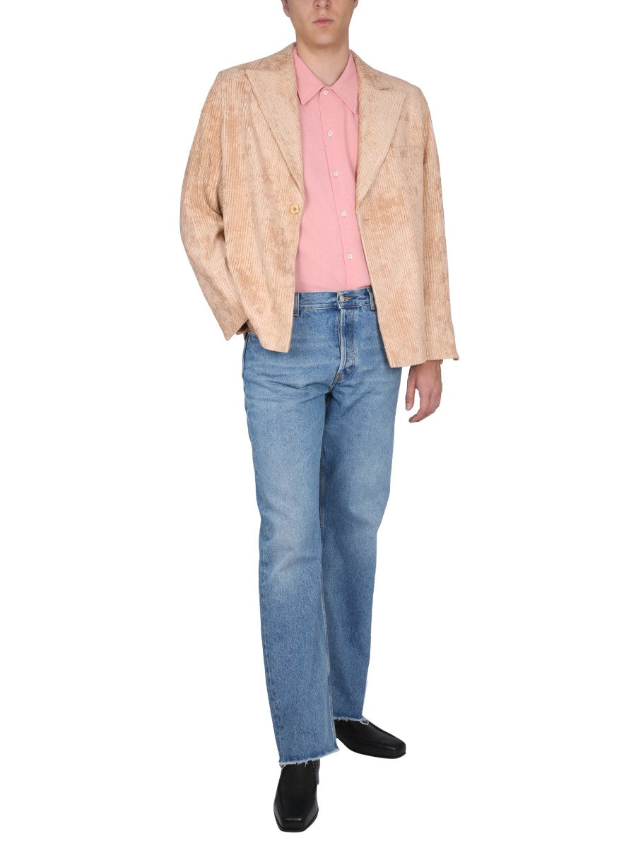 Light Jeans with Flower Patch