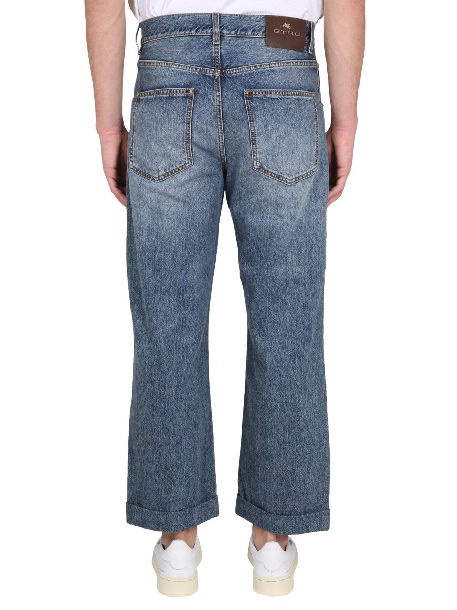 Five-Pocket Jeans with Turn-Ups