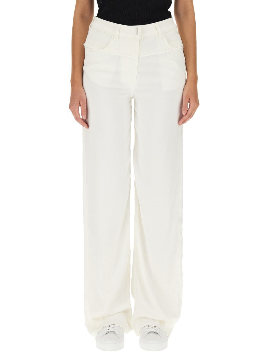 Oversized Wide Jeans in White