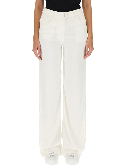 Oversized Wide Jeans in White