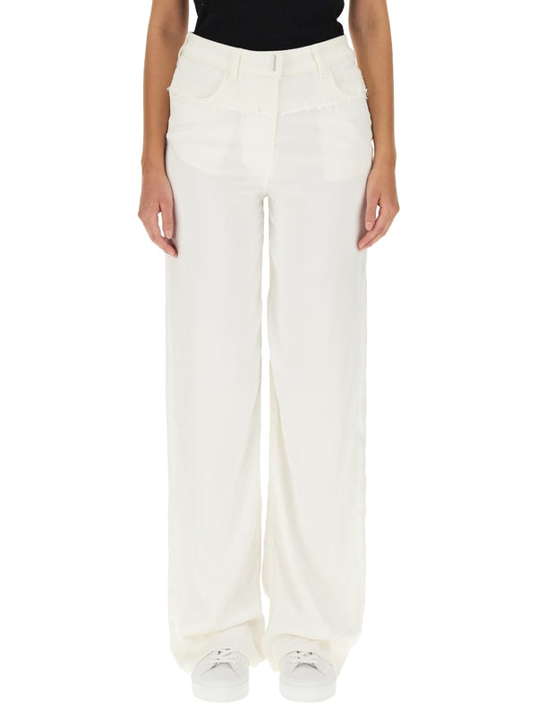 Oversized Wide Jeans in White