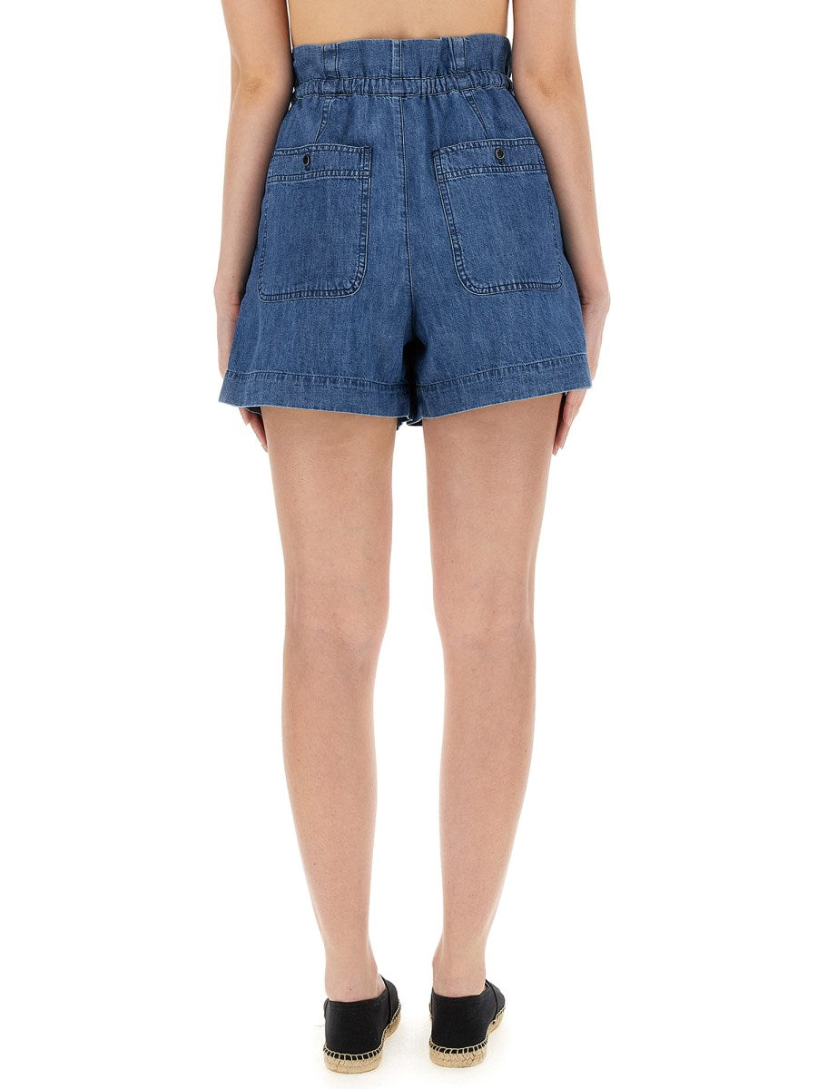 Ipolyte Drawstring Denim Shorts