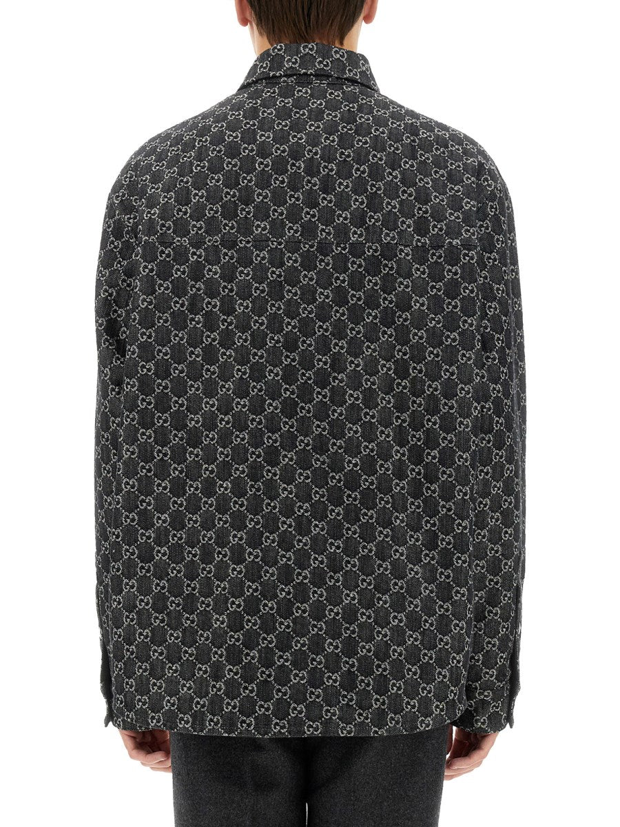 Shirt GG Wool and Denim