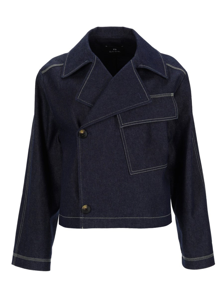 Asymmetric Denim Jacket