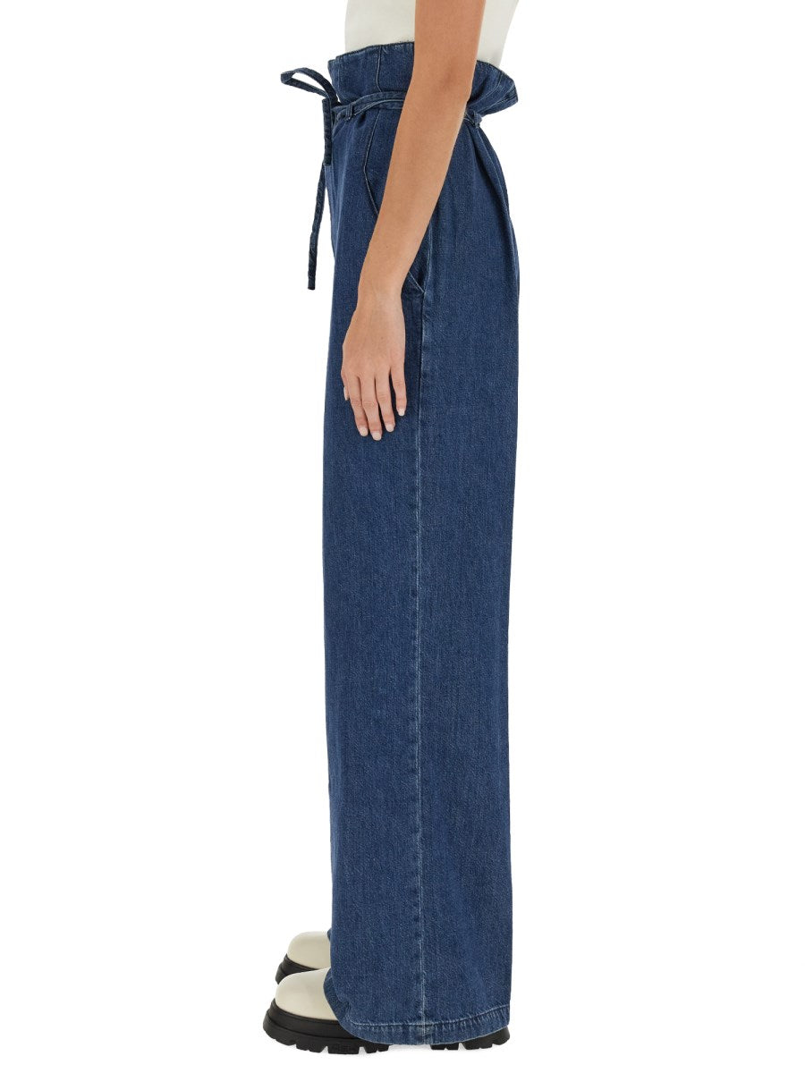 Palazzo Pants in Denim
