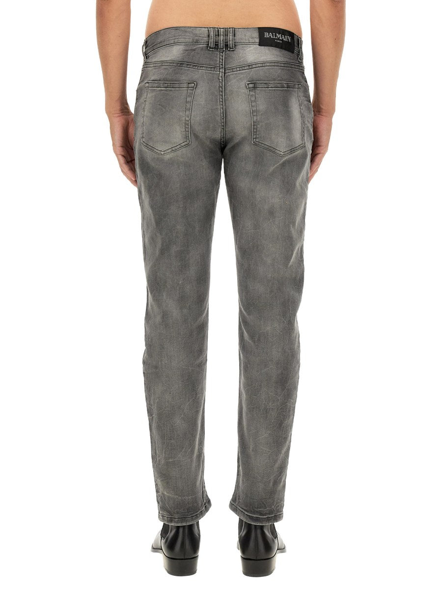 Regular Fit Jeans in Faded Grey