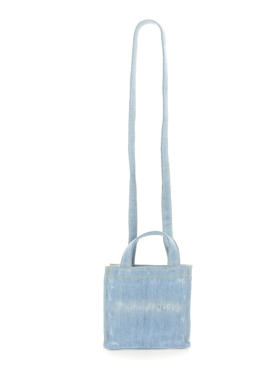Denim Shopper Bag in Azure