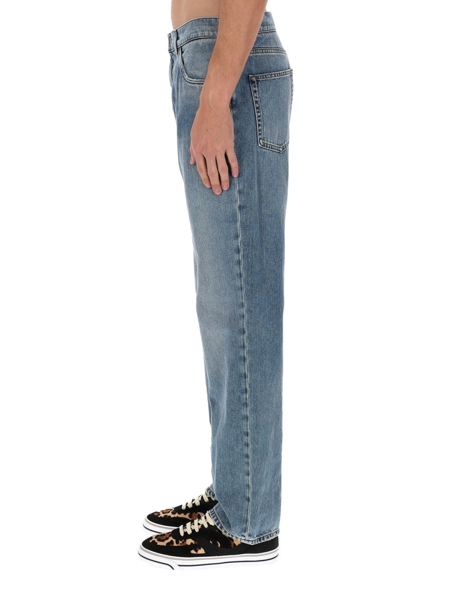 Straight Jeans in Light Blue