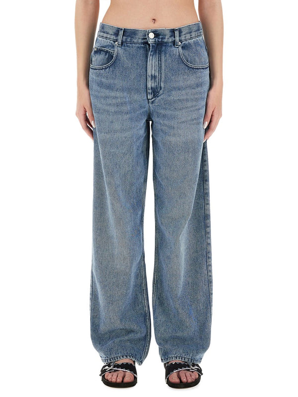 Wide-Leg Jeans in Soft Mid Blue