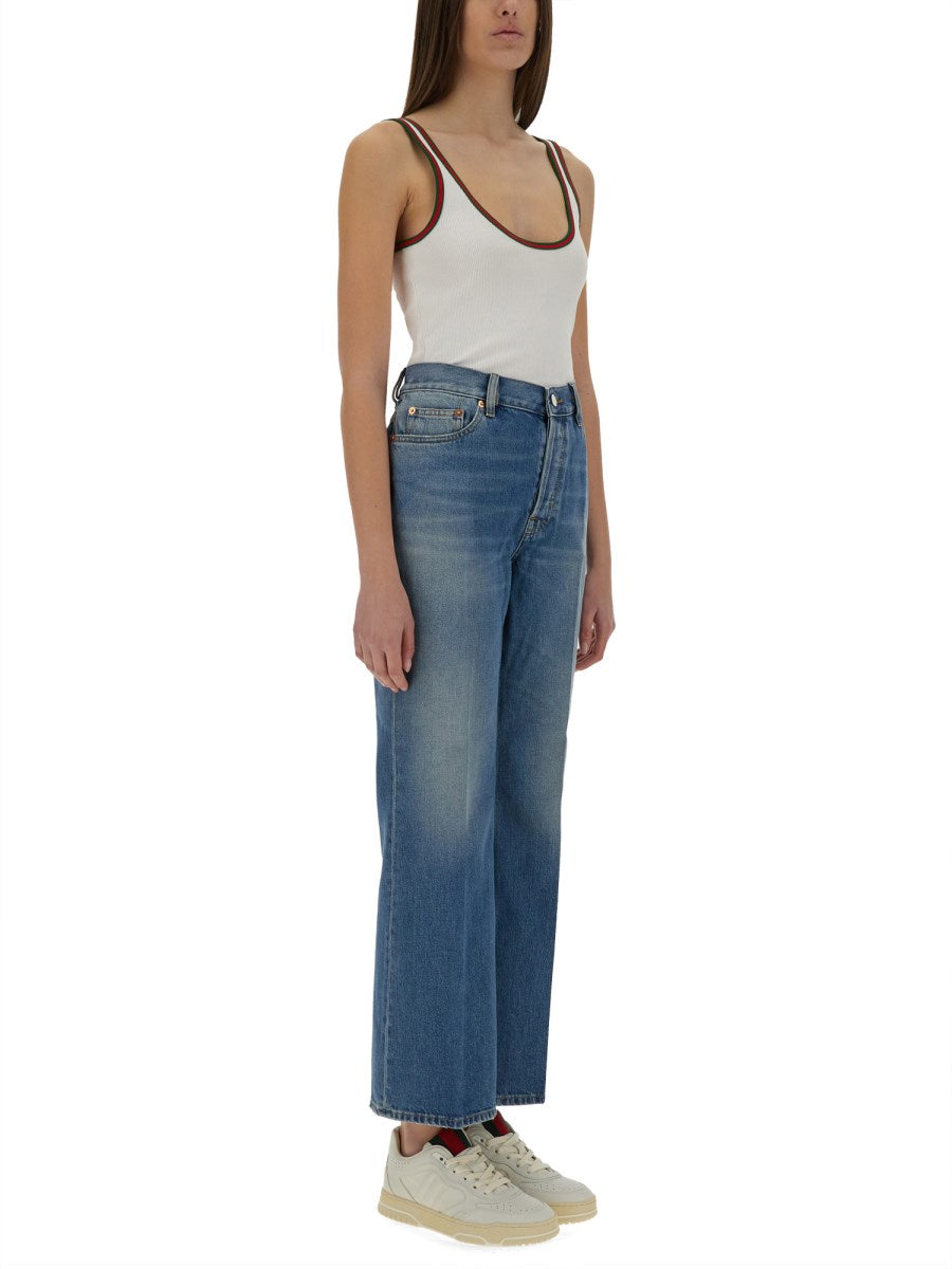 Straight Jeans in Vintage Blue