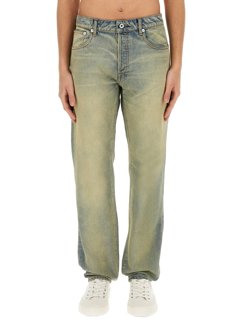 Slim Bara Jeans With Drawn Varsity Design