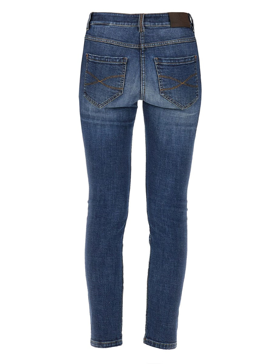 Brunello Cucinelli Slim Fit Denim Pants, view 2