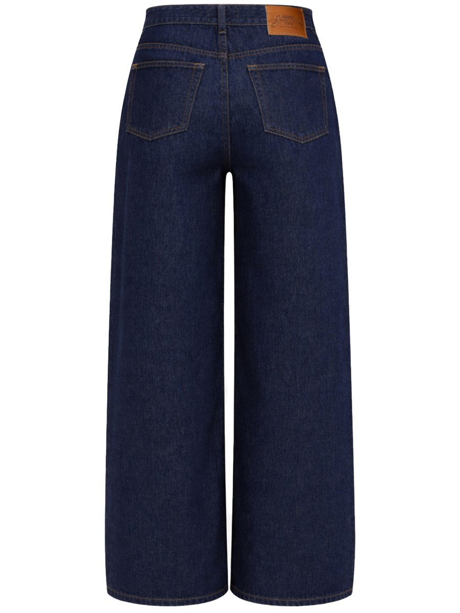 GANNI Straight Leg Jeans in Denim, view 2