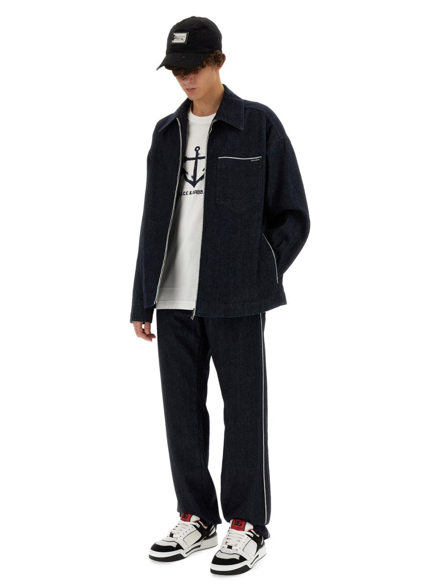 Selvedge Straight Jeans in Dark Rinse