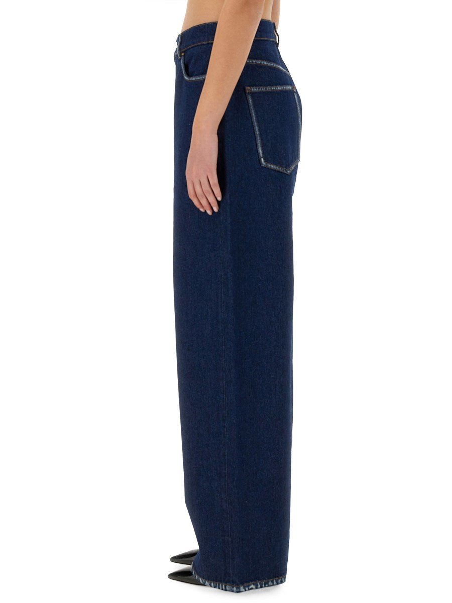 Boyfriend Jeans in Dark Rinse