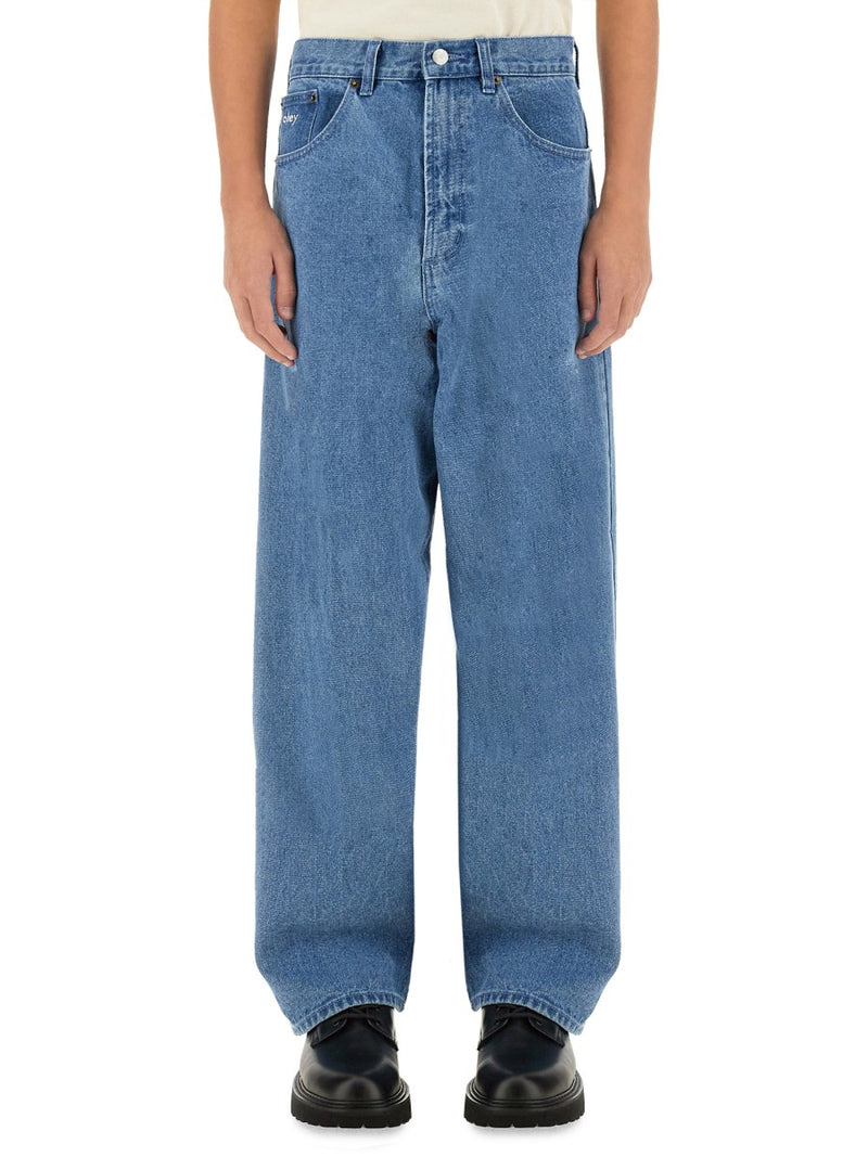 Baggy Jeans in Blue Cotton